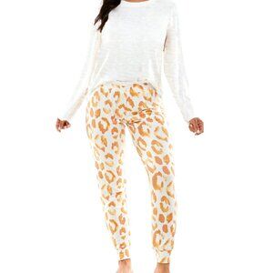 Roudelain Womens Cashmere Luxe Long Sleeve Pajama Set